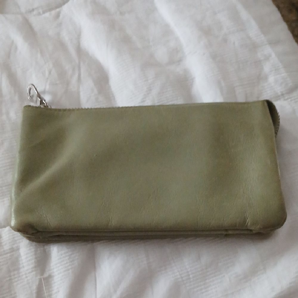 Elegant Olive Green Clutch